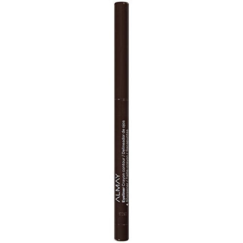 Almay brown liner stroke on skin showing true color and blendability
