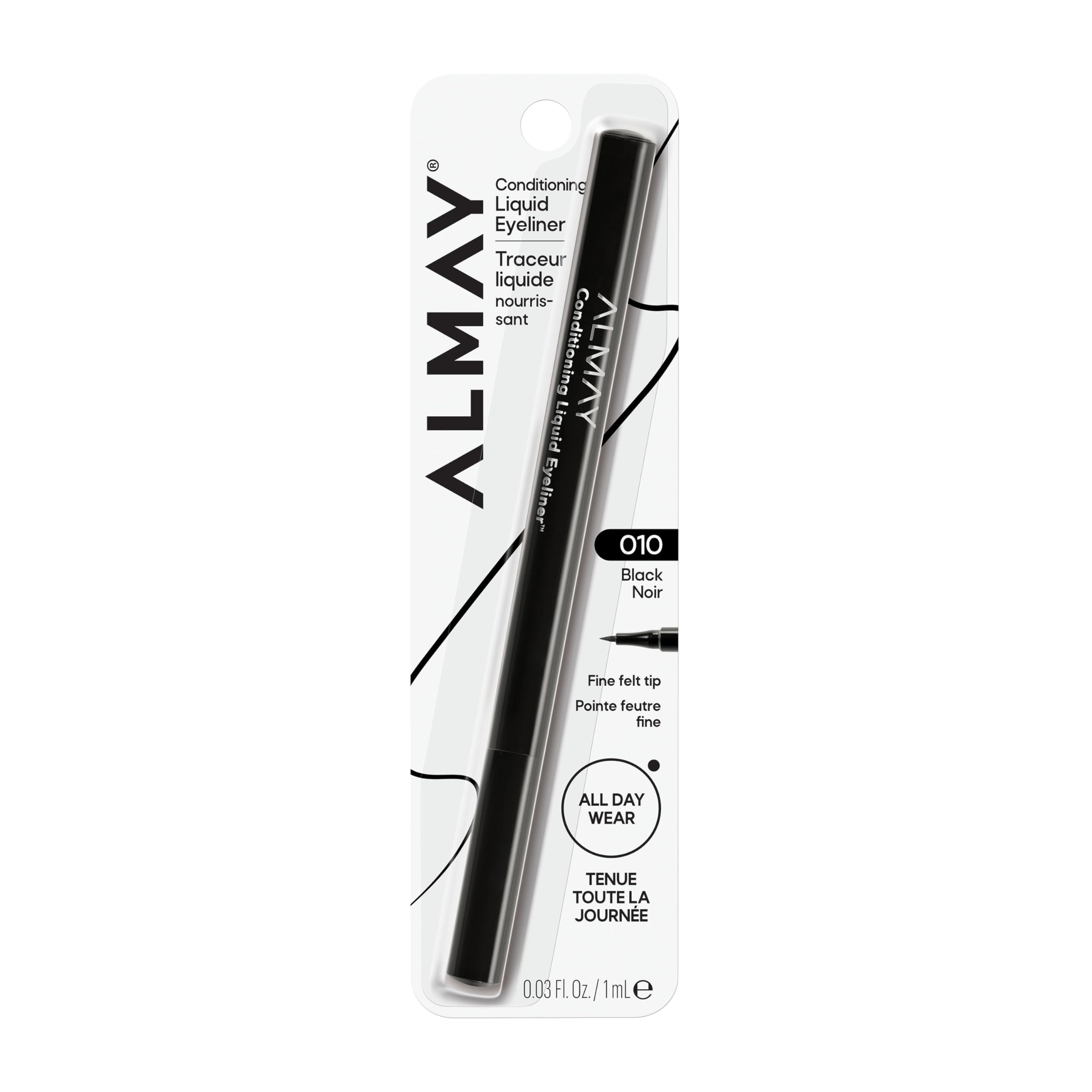 Almay front packaging showing product and shade for easy identification and purchase