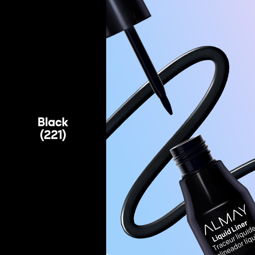 Almay flex-tip brush macro showing flexible tip for precise lines and wing control