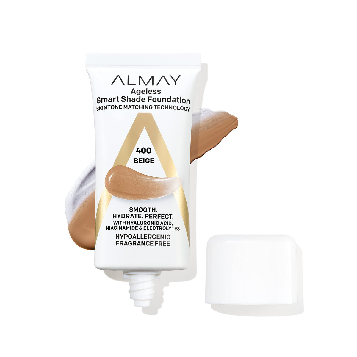 Almay front packaging 400 Beige showing shade and product benefit