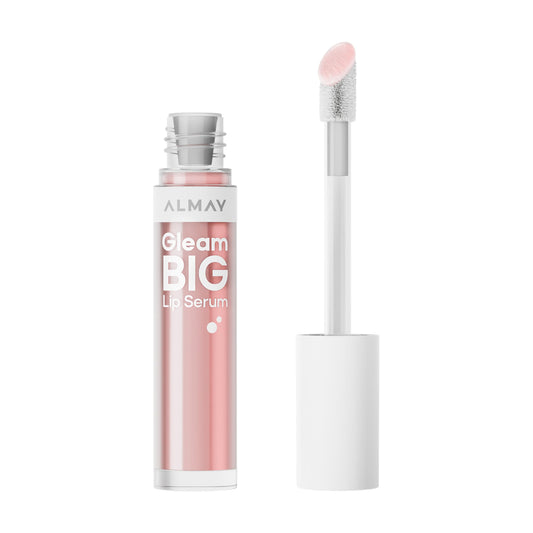 Almay Gleam Big front packaging showing glossy pink tube and brand