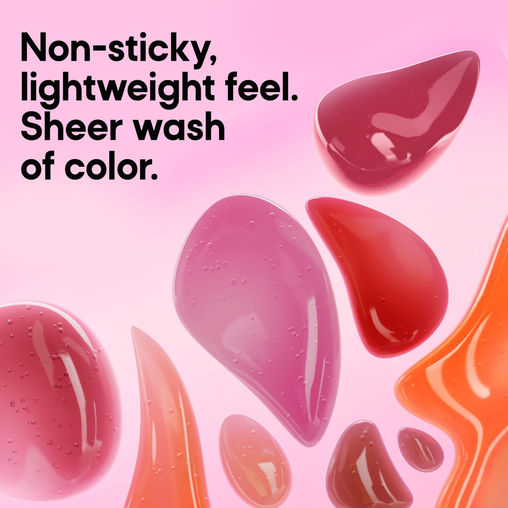 Almay Gleam Big swatch on arm showing sheer positively pink tint