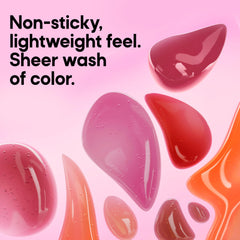 Almay Gleam Big swatch on arm showing sheer positively pink tint
