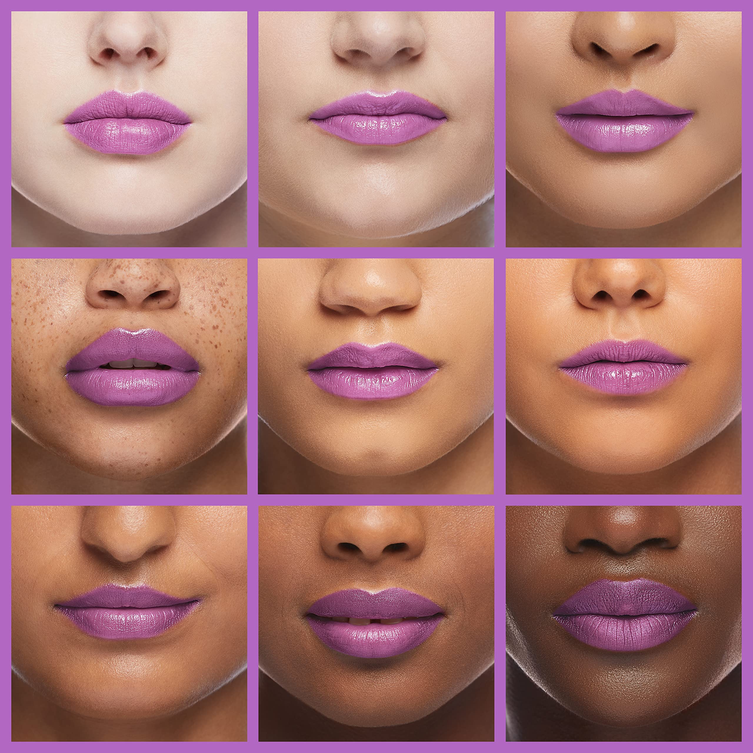 Almay Goddess Gloss on lips studio shot for luminous, glossy finish