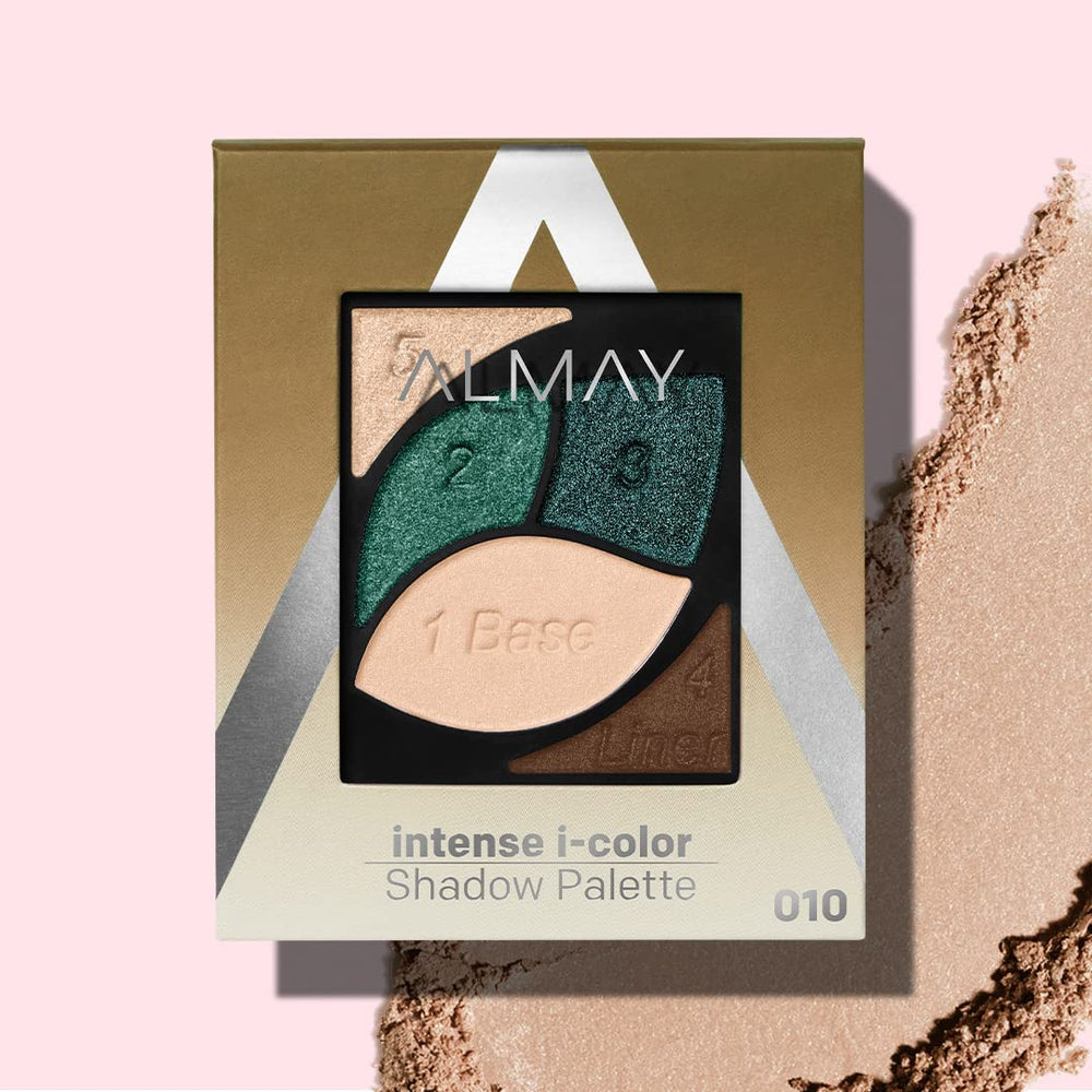 Almay size comparison next to coin showing travel-ready compact convenience