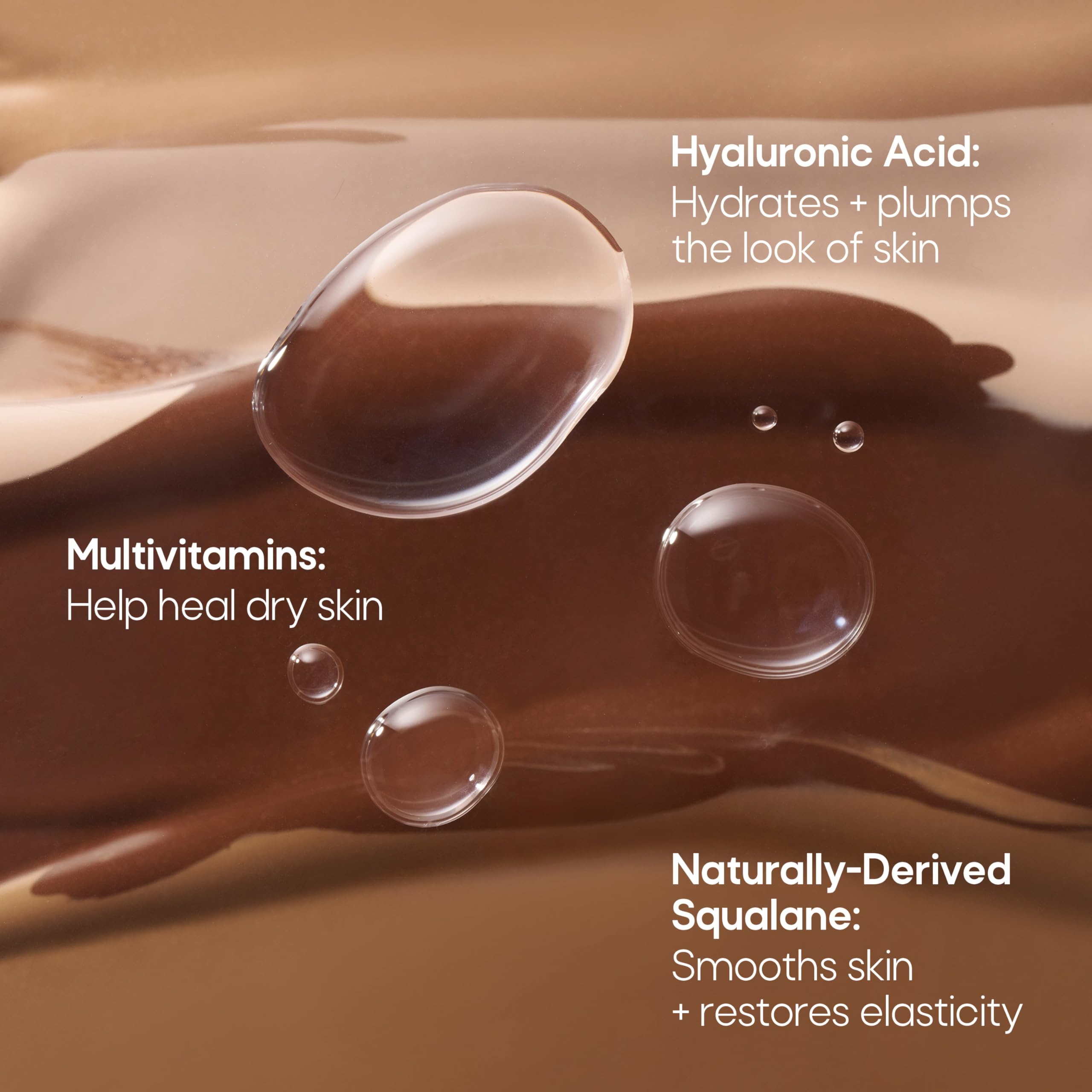 Almay hydrating foundation applied with brush shows seamless blending benefit