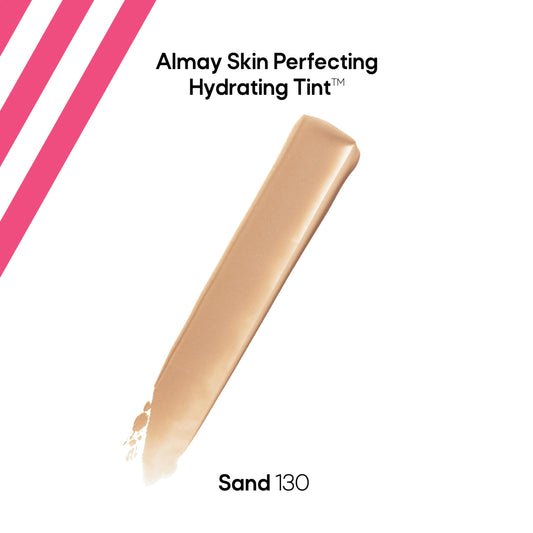 Almay hydrating foundation texture drop highlights smooth blendability and hydration