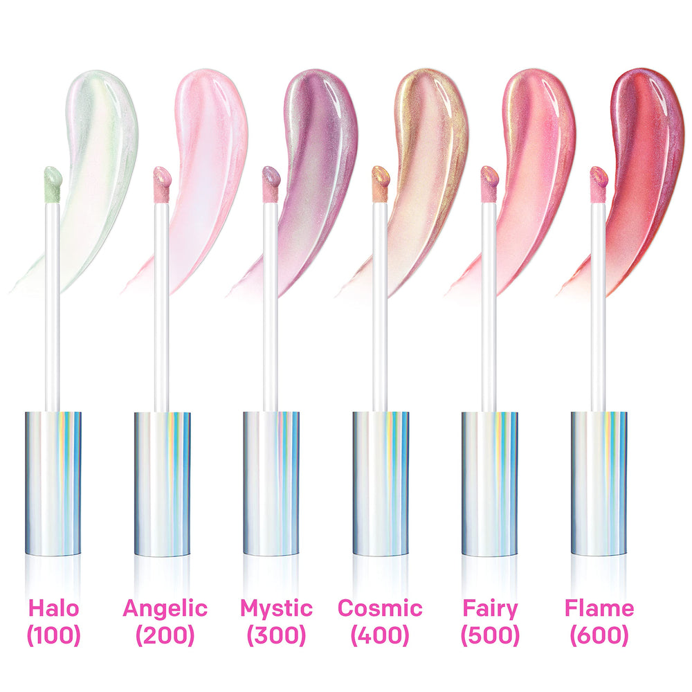 Almay gloss inside handbag portraying on-the-go touch-up ease