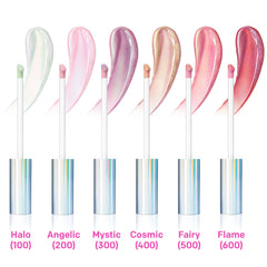 Almay gloss inside handbag portraying on-the-go touch-up ease