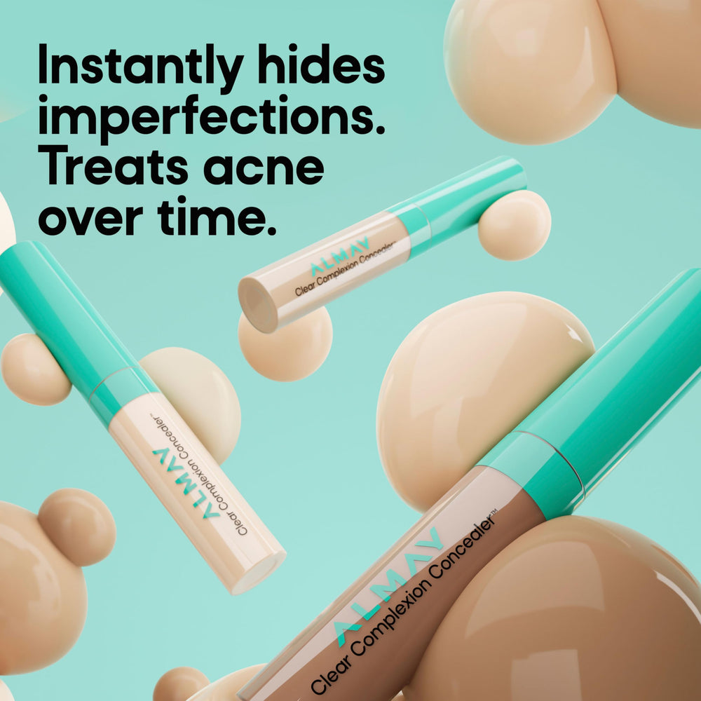 Almay concealer inside a makeup bag in lifestyle scene for everyday use convenience
