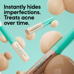 Almay concealer inside a makeup bag in lifestyle scene for everyday use convenience