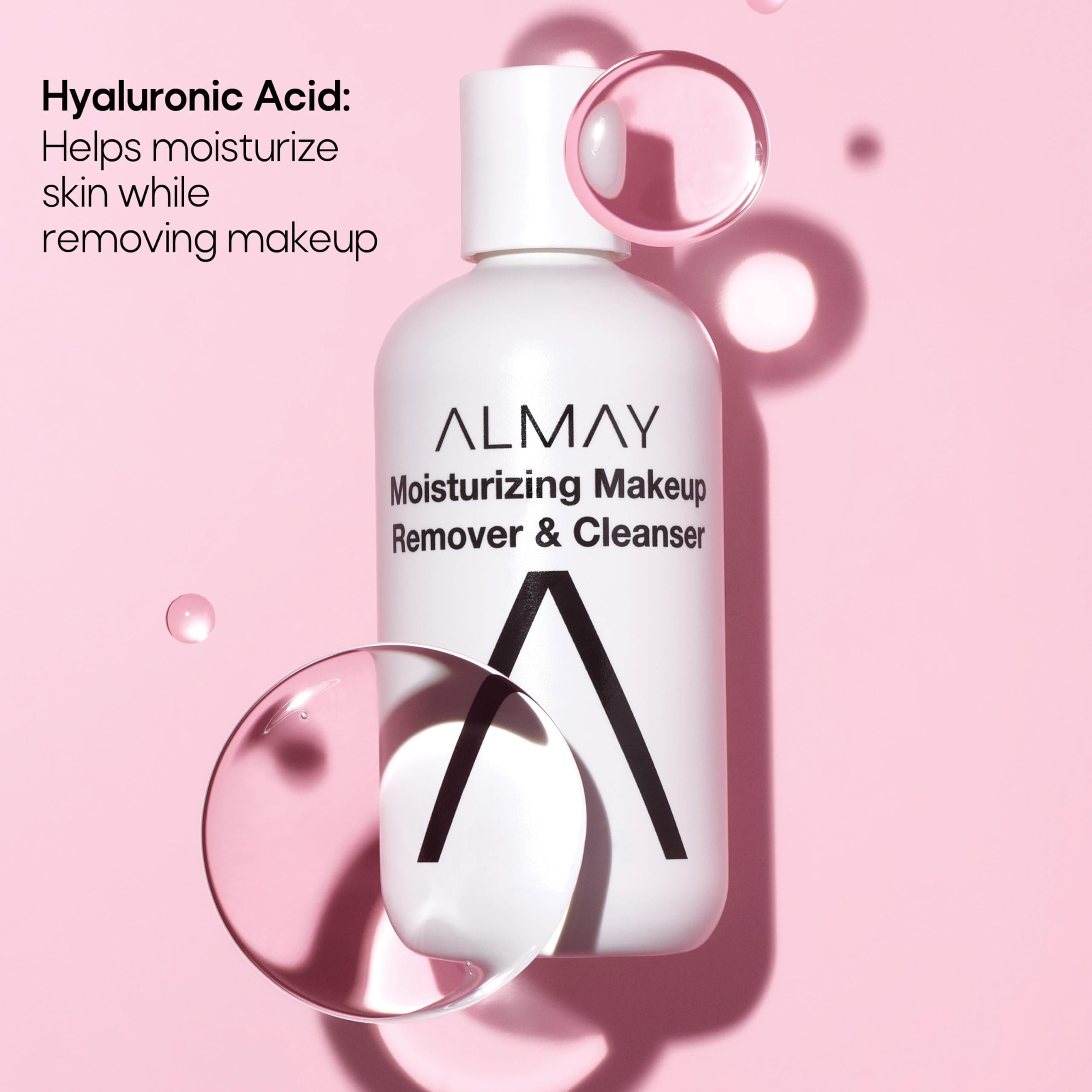 Almay in use removing mascara from lashes gently and reducing eye rubbing
