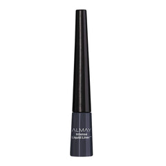 Almay eyeliner front view showing sleek bottle and brand benefit