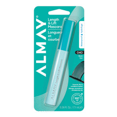Almay length & lift mascara front view showing sleek tube and shade
