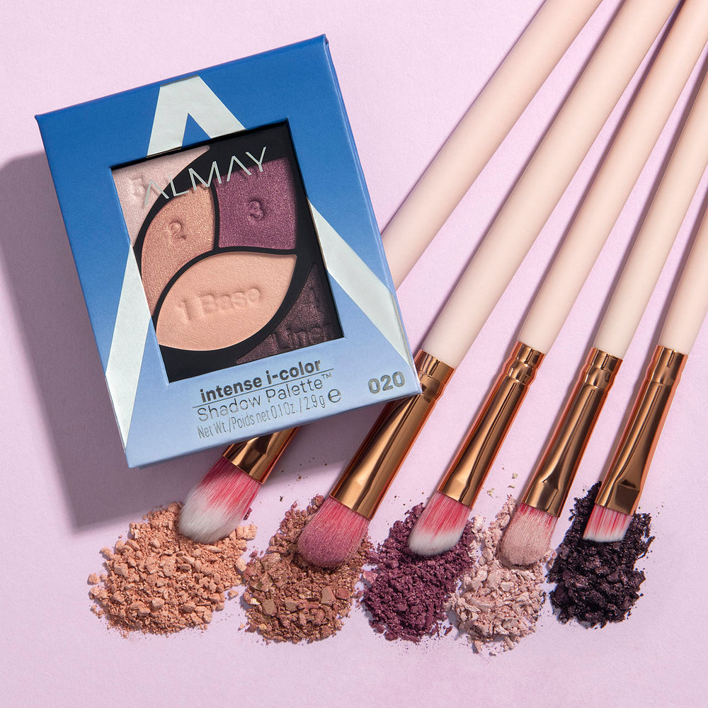 Almay lifestyle model with blue eyes wearing day makeup — natural enhancement benefit