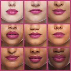 Almay lip oil swatch Sugar Plum on arm showing sheer plum tint benefit