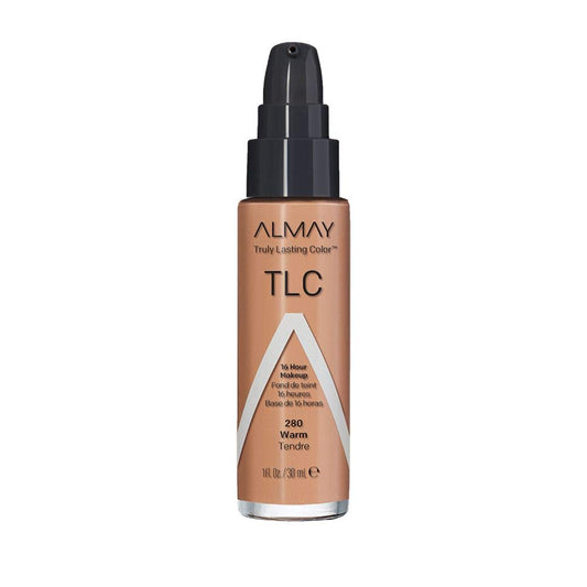 Almay bottle front view showing product branding and shade for reliable selection