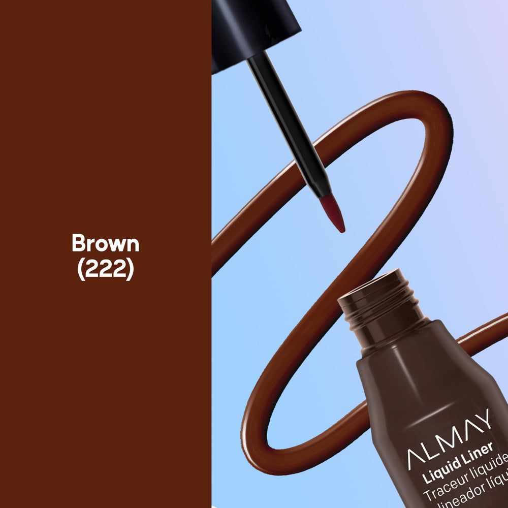 Almay liquid liner ink flow detail demonstrating smooth rich color