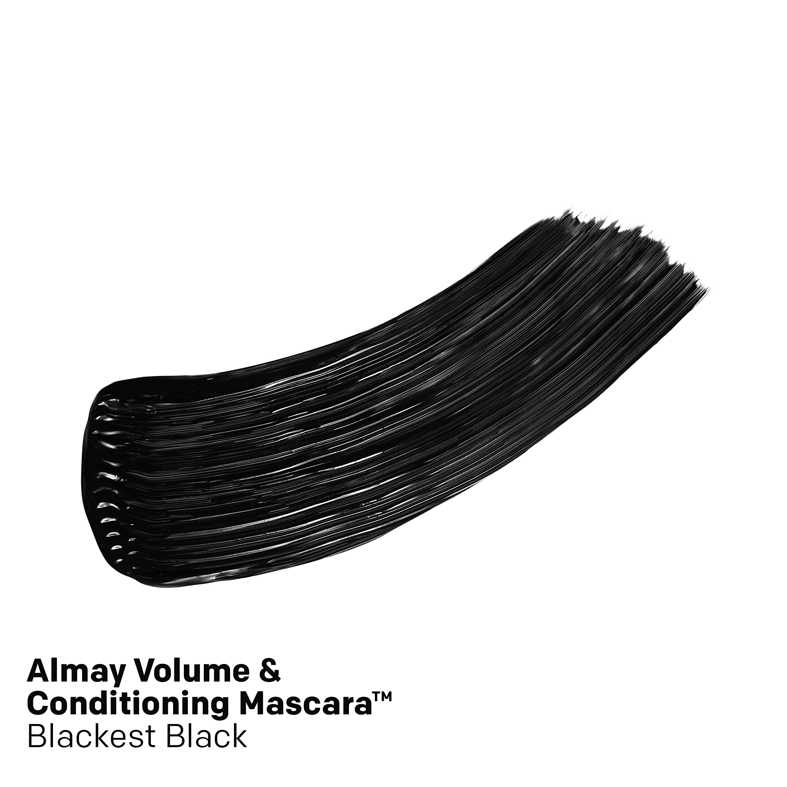 Almay peanut-shaped wand close-up for precise lash coating