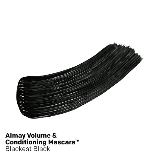 Almay peanut-shaped wand close-up for precise lash coating