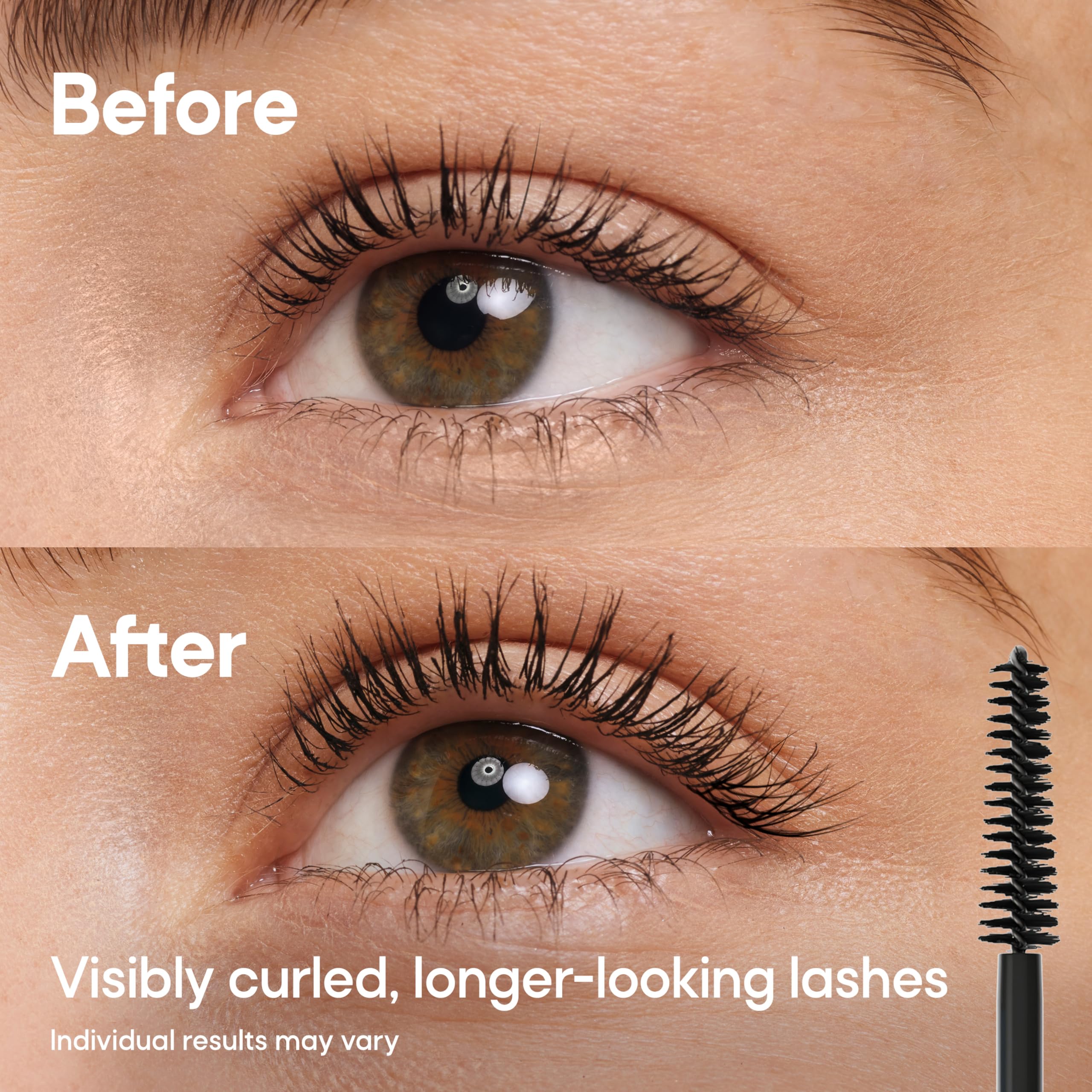 Almay mascara texture swiped to show smooth, conditioning formula