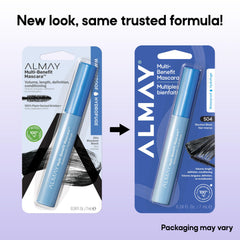Almay waterproof label detail highlighting long-wear smudge resistance