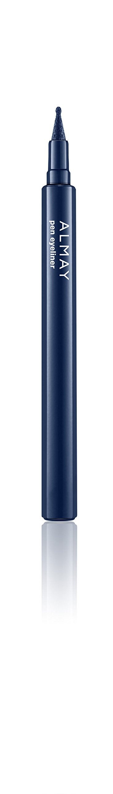 Almay navy eyeliner ballpoint tip close-up revealing precise applicator for controlled lines