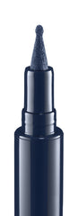 Almay navy eyeliner swatch on skin demonstrating rich navy pigment and smooth finish