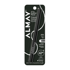 Almay All-Day Eyeliner Pencil front view showing sleek black finish and clear labeling