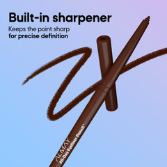 Almay pencil tip detail for smooth, drag-free application benefit