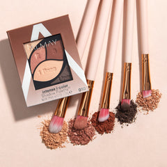 Almay light shade swatch on skin showing brightening effect for brown eyes