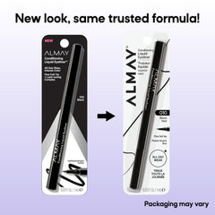 Almay pen in hand to show compact size and travel-friendly convenience