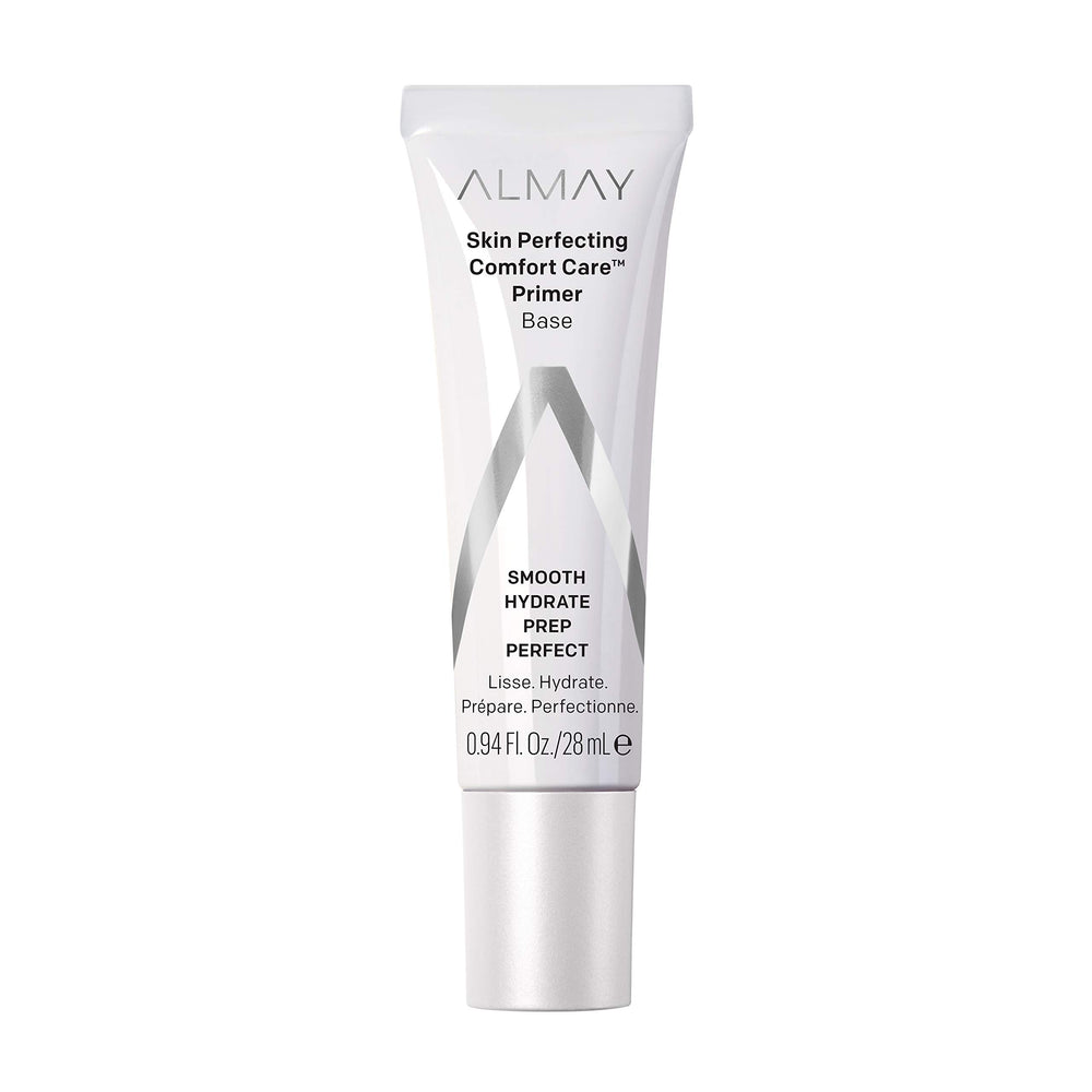 Almay primer front packaging showing product and benefits