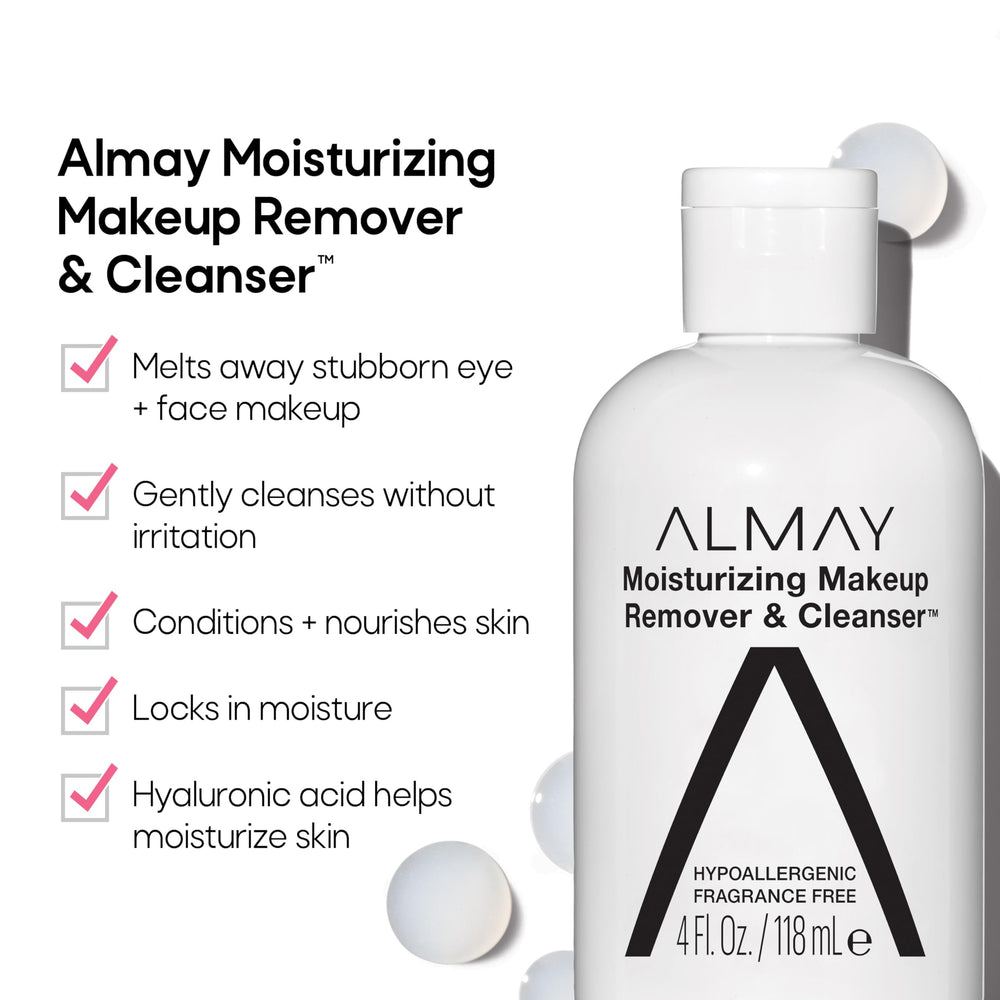 Almay texture close-up of oil-to-milk emulsion showing smooth hydration effect
