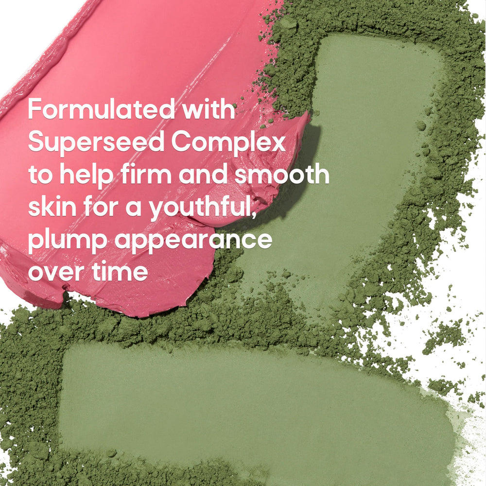 Almay cheek application showing blendable color and natural flush benefit