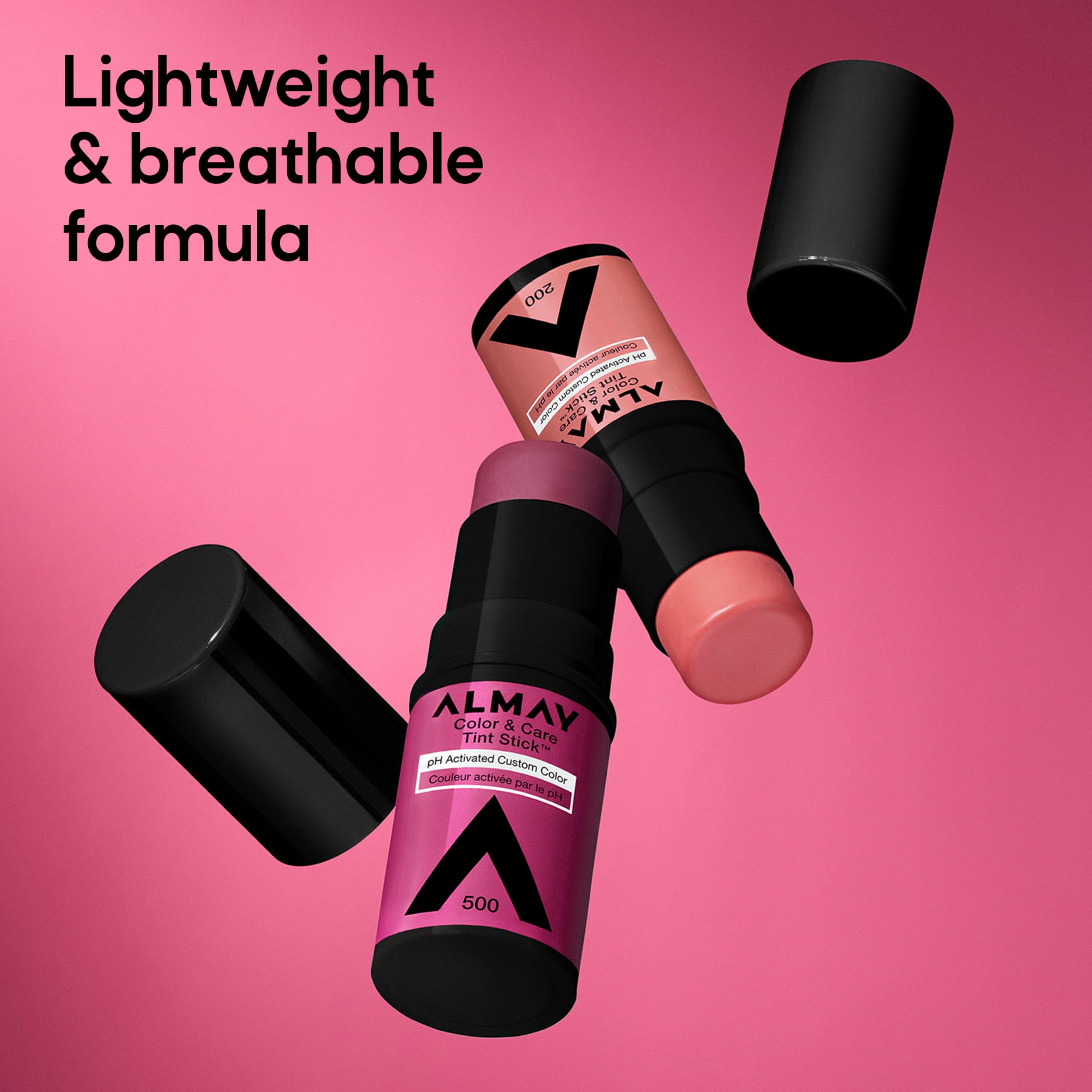 Almay tint stick in bag lifestyle showing everyday convenience benefit