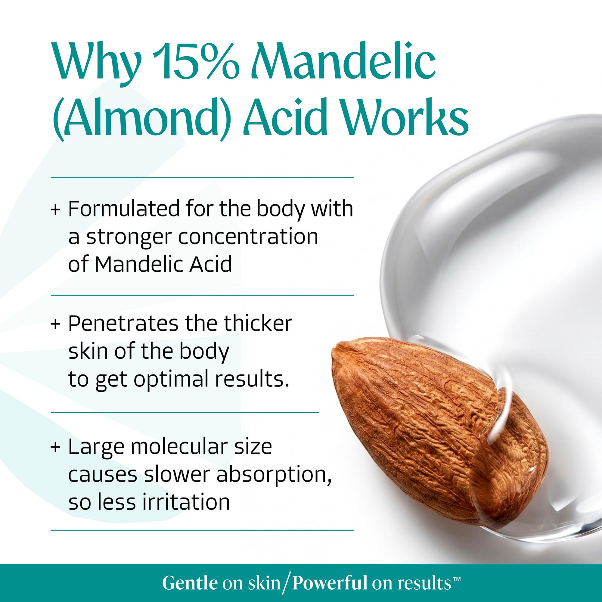 Almond Clear one ounce bottle next to a coin for scale to show travel-friendly size