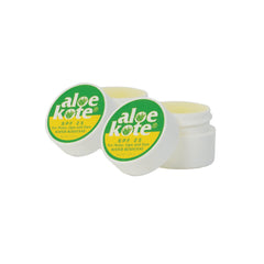 ALOE UP front tube view showing clear medicated balm and compact design for travel