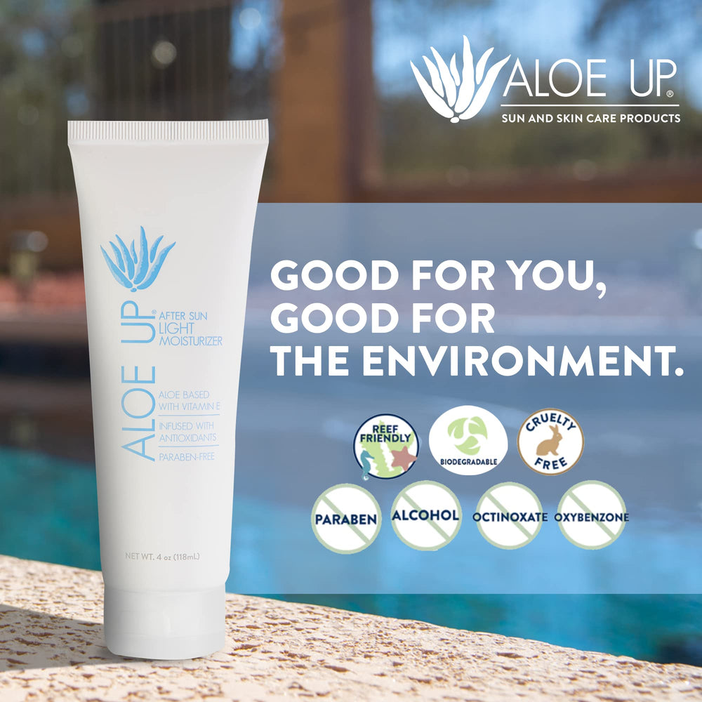 ALOE UP open lid revealing clear aloe gel consistency and nourishing hydration benefit