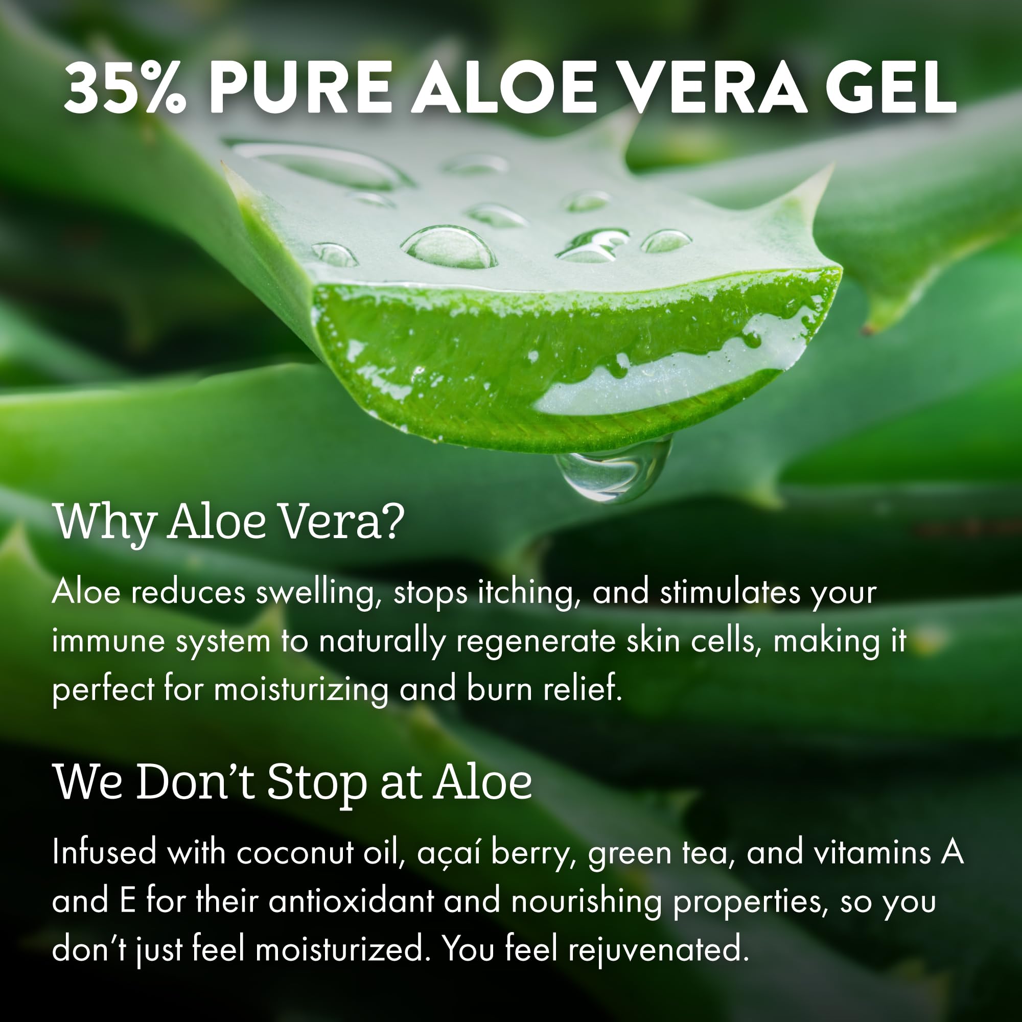 ALOE UP pump dispensing lotion onto skin demonstrating fast, no-mess application