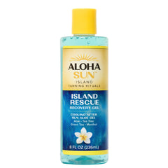 Aloha Sun front tube showing label and 8 oz size for convenient relief
