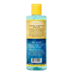 Aloha Sun gel absorbing into skin showing quick nonsticky finish