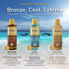 Aloha Sun open cap with gel drop showing easy dispense and control