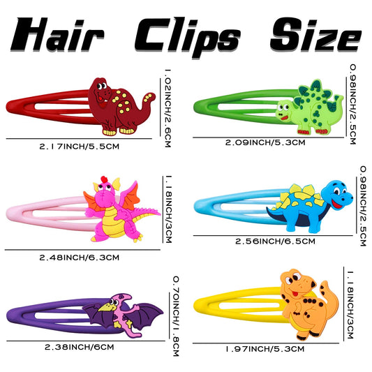Alomois dinosaur clip front view highlighting colorful design and grip
