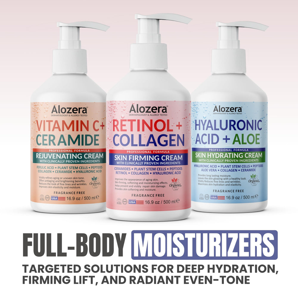 Alozera bottle in bathroom lifestyle scene showing daily routine convenience