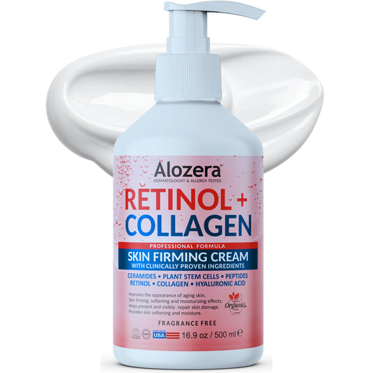 Alozera front bottle showing product packaging and volume benefit