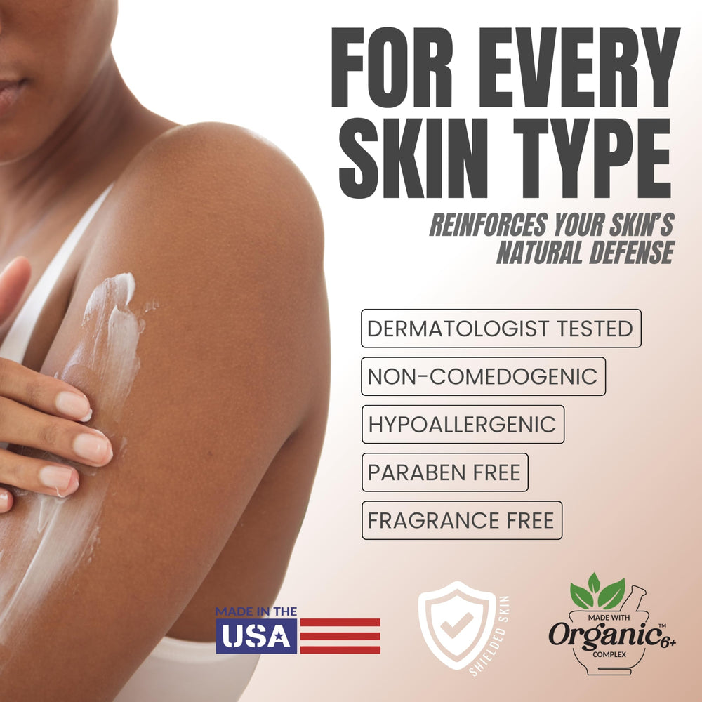 Alozera applied on forearm demonstrating quick hydration effect