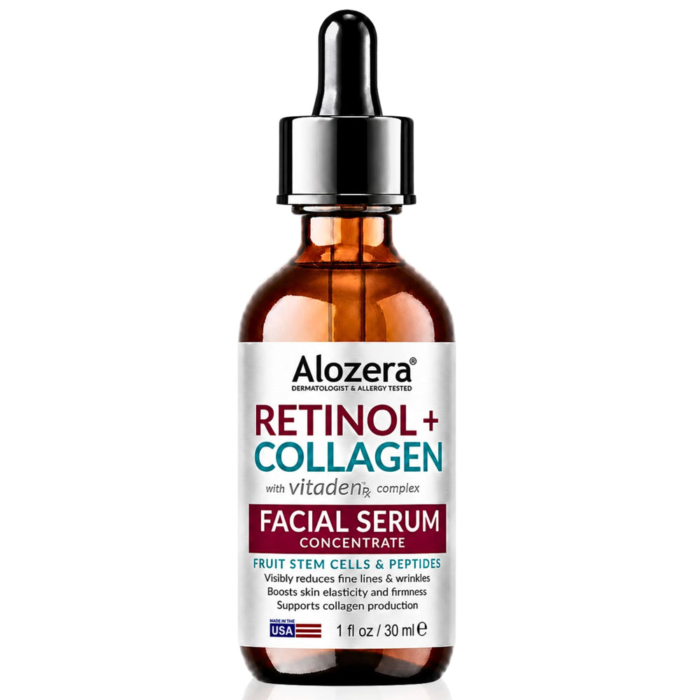 ALOZERA on a bathroom counter styled to suggest daily skincare routine