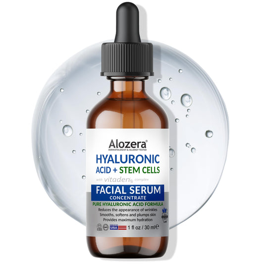 Alozera front packaging showing bottle and label for clear product ID and trust