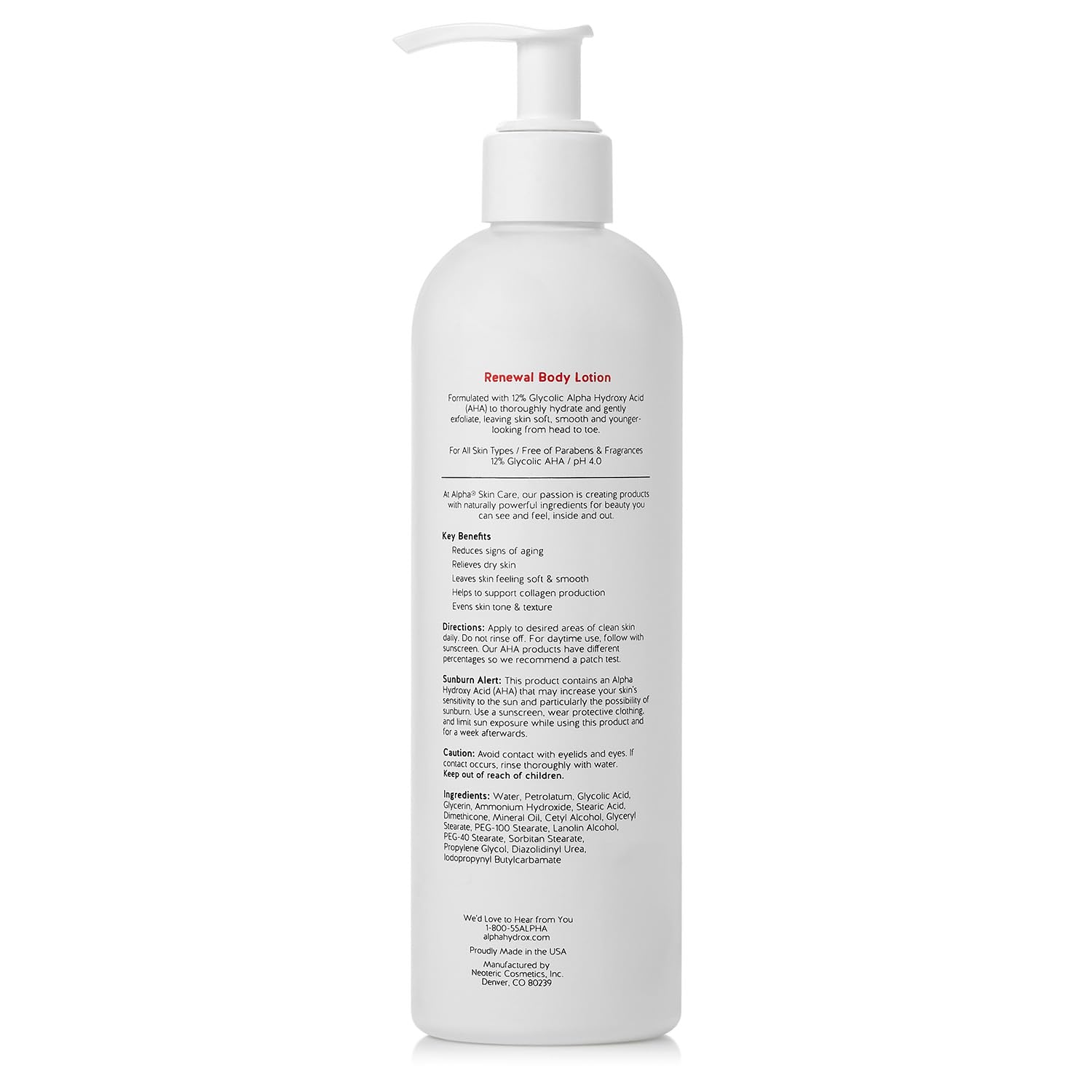 Alpha product staged beside bath and plant, evokes daily routine and skin renewal benefit
